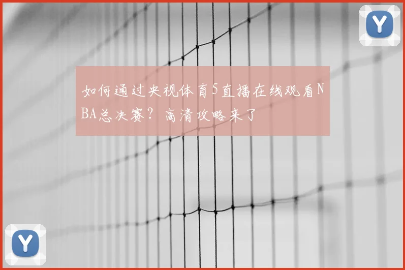 如何通过央视体育5直播在线观看NBA总决赛？高清攻略来了